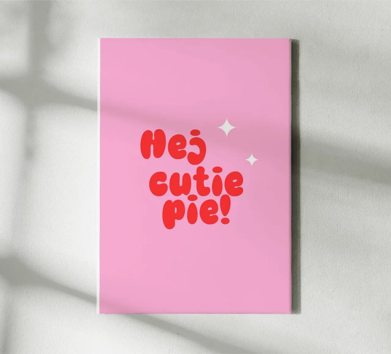 Hej Cutie Pie! tela con Cornice a cassetta da janamossmann