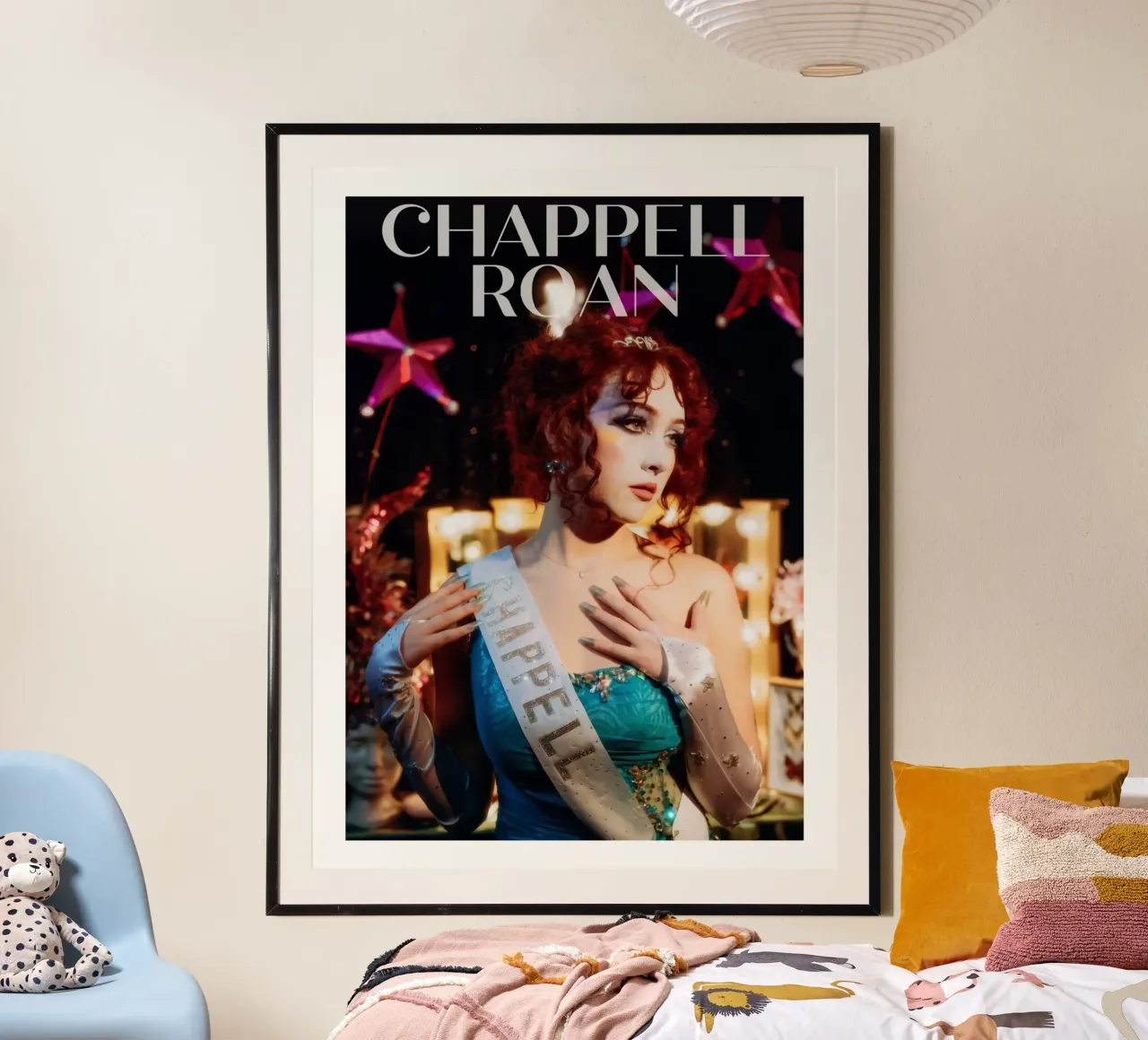 Miglior musical Chappell Roan poster con telaio in plastica da ardala guller