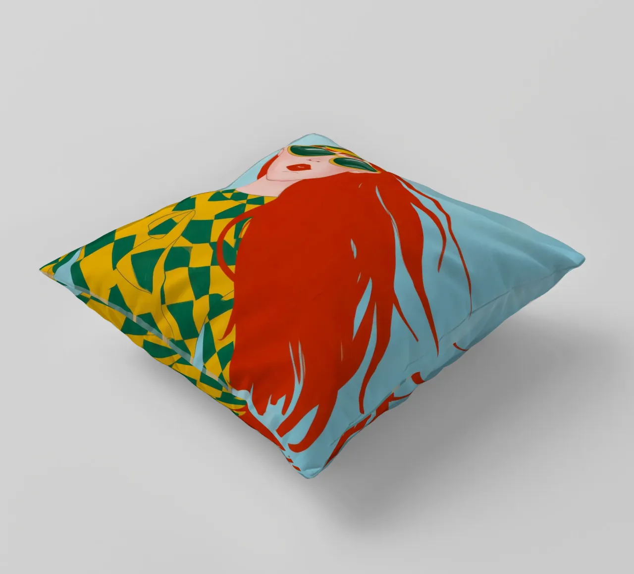 Esprit d'émeraude soufflé par le vent coussin de Rain Balance