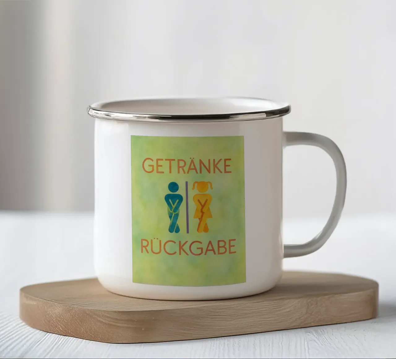 Ritorno guidato tazza in smalto da Britania