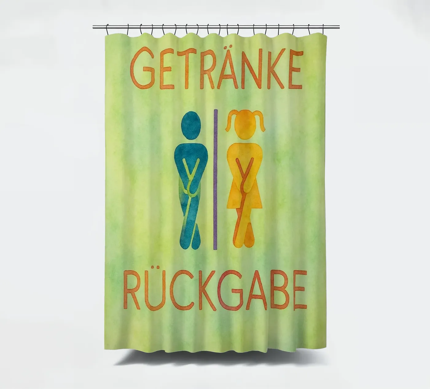 Driven return shower curtain by Britania