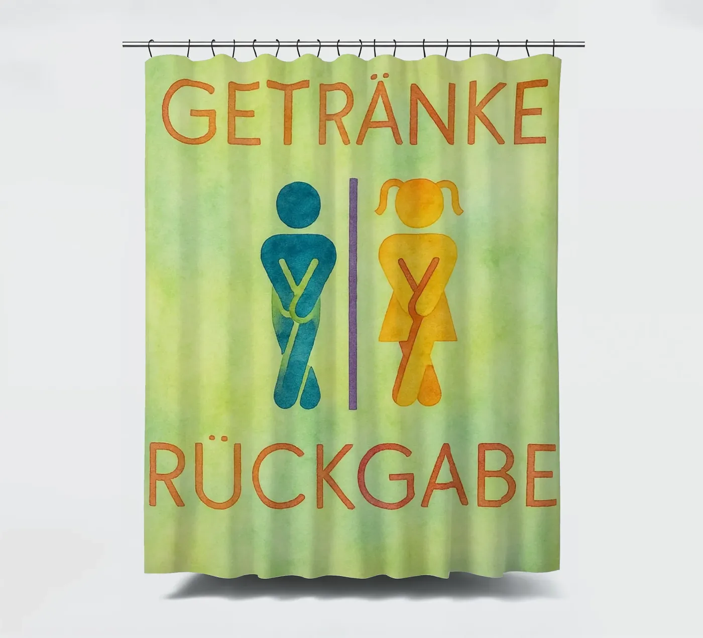 Driven return shower curtain by Britania