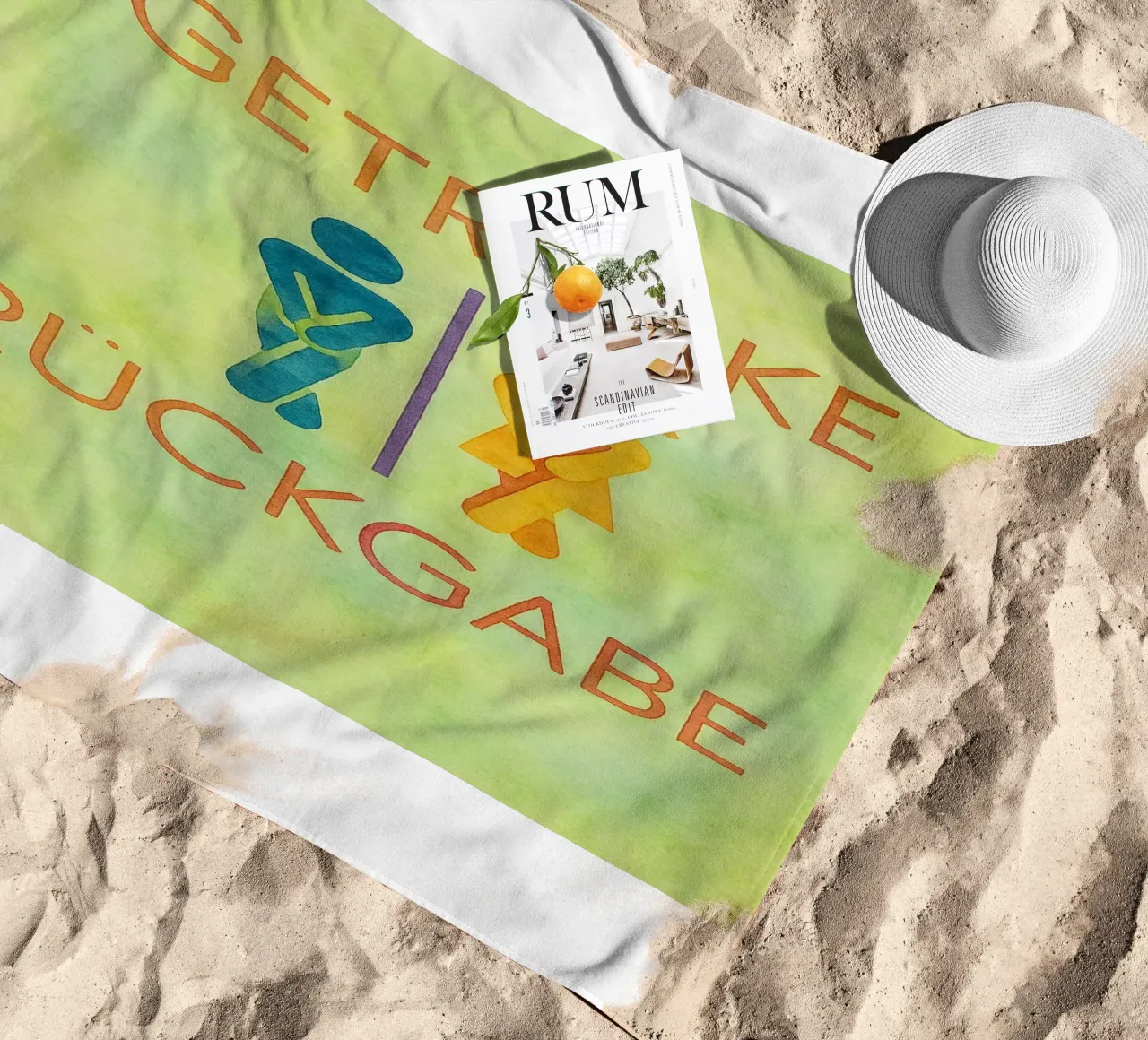 Driven return beach towel by Britania