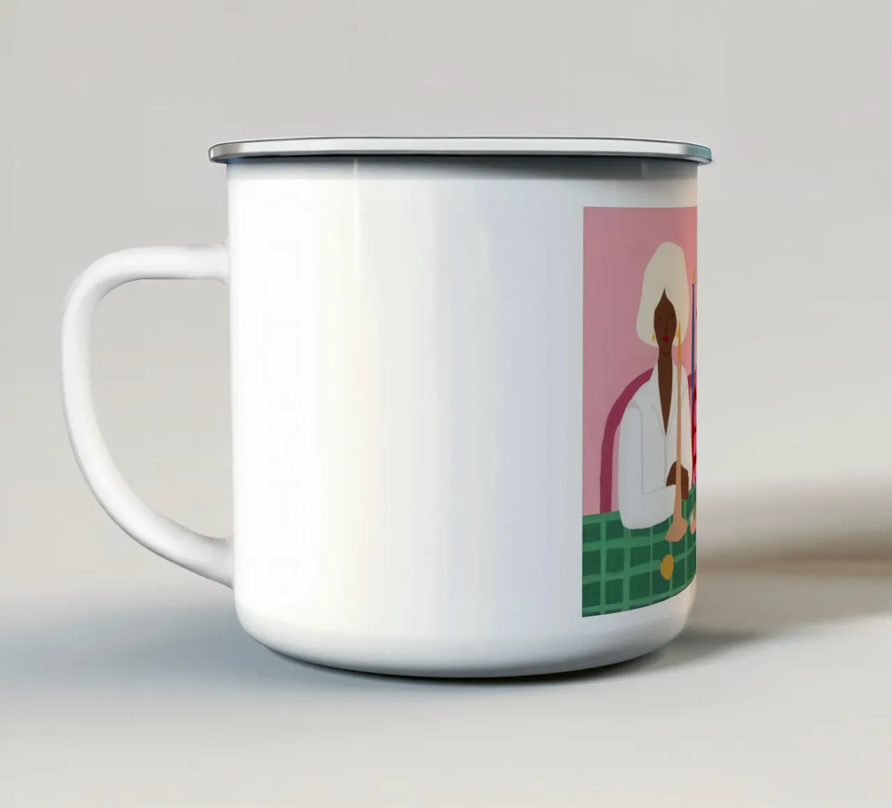 Caffè Confabbrica della Sorellanza tazza in smalto da Rain Balance