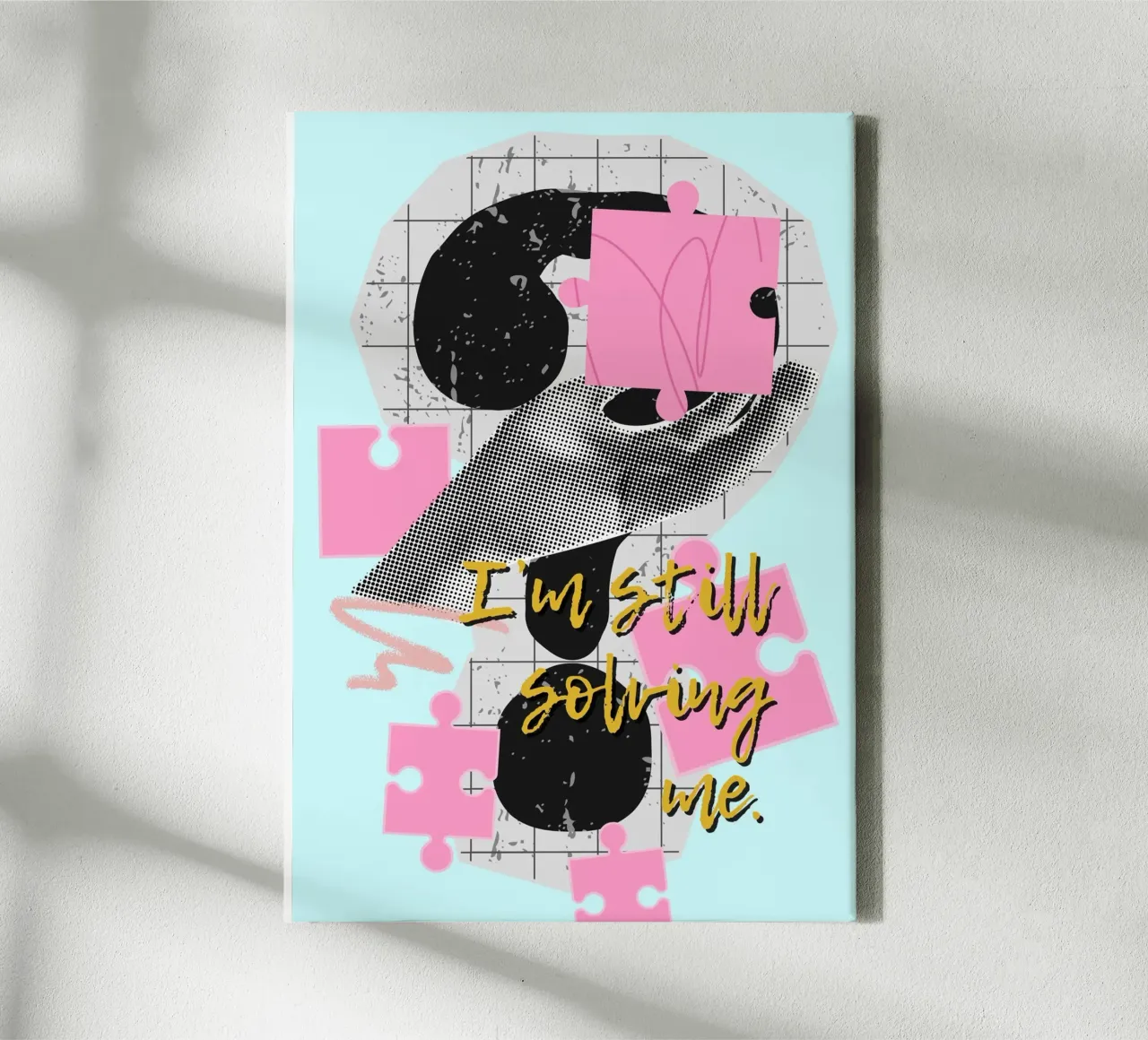 I‘M STILL SOLVING ME canvas by Einfach Uebel