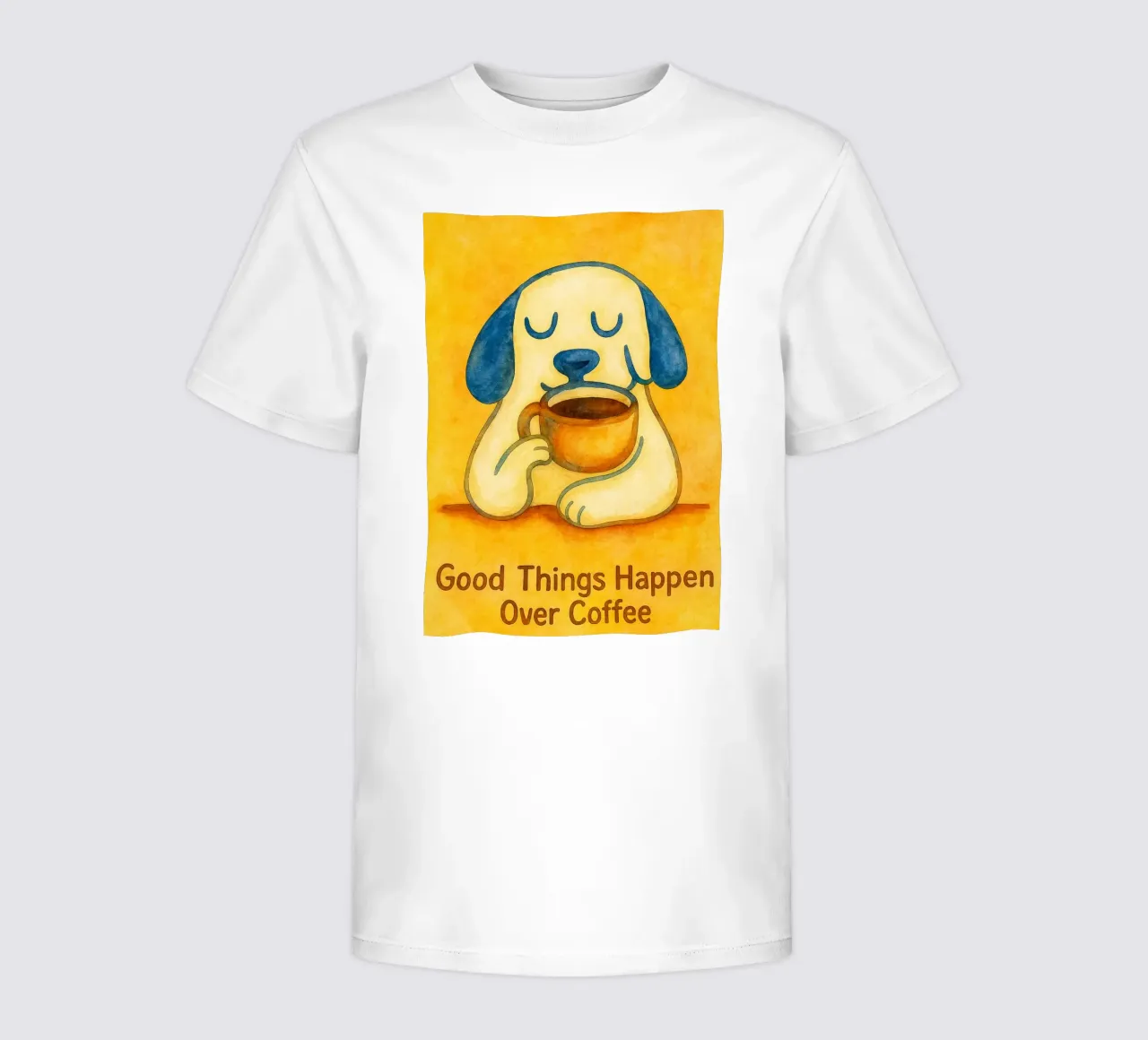 Le cose belle succedono davanti a un caffè t-shirt bambini da Britania
