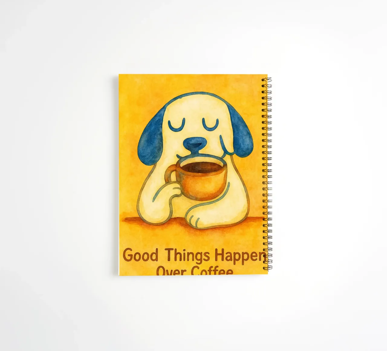 good things happens over coffee spiral notebook by Britania