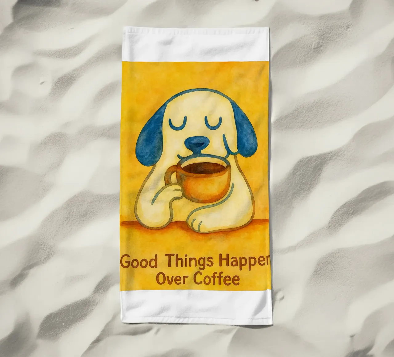 Le cose belle succedono davanti a un caffè telo mare da Britania