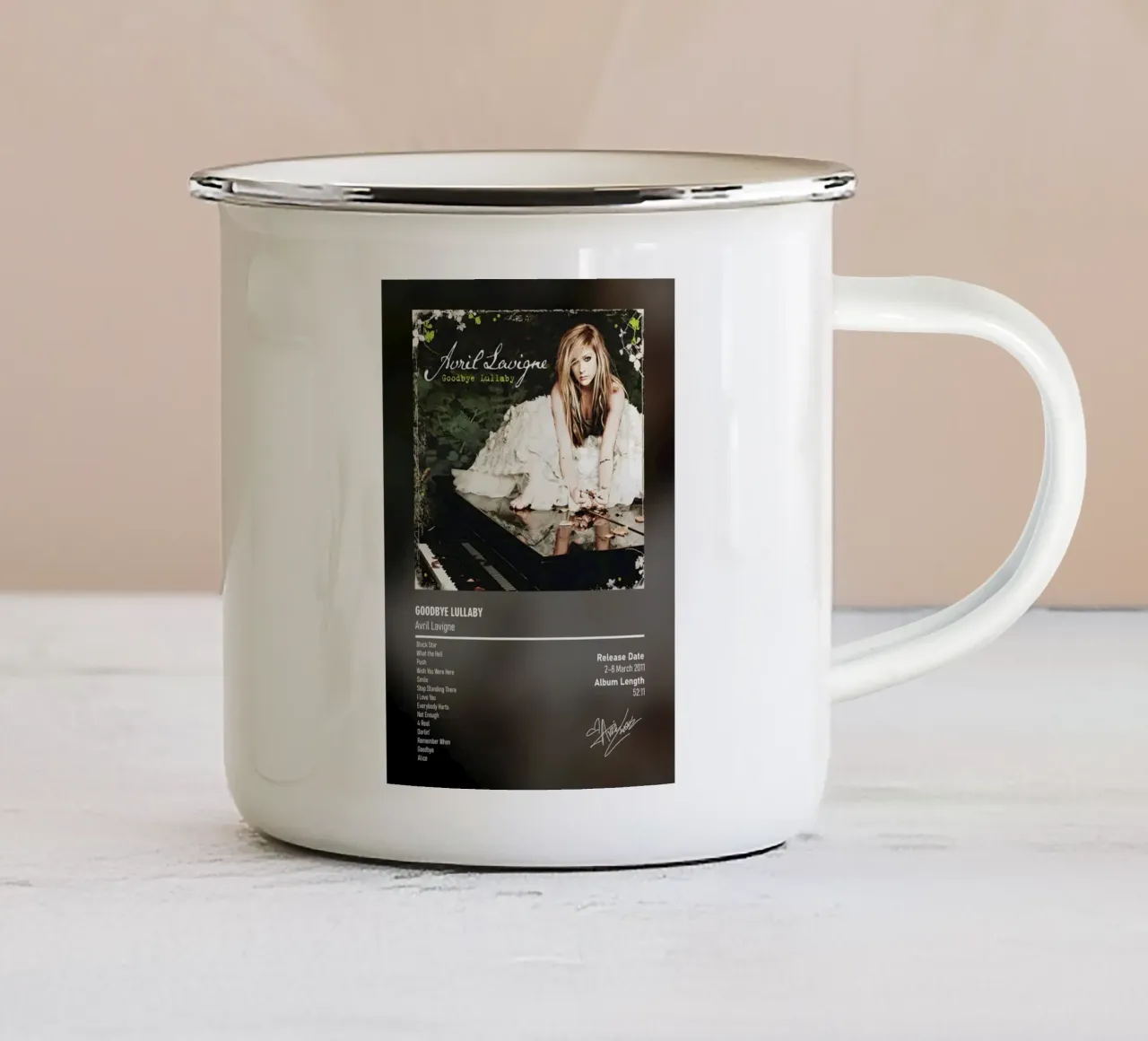 Goodbye Lullaby By Avril Lavigne tazza in smalto da DGUnder