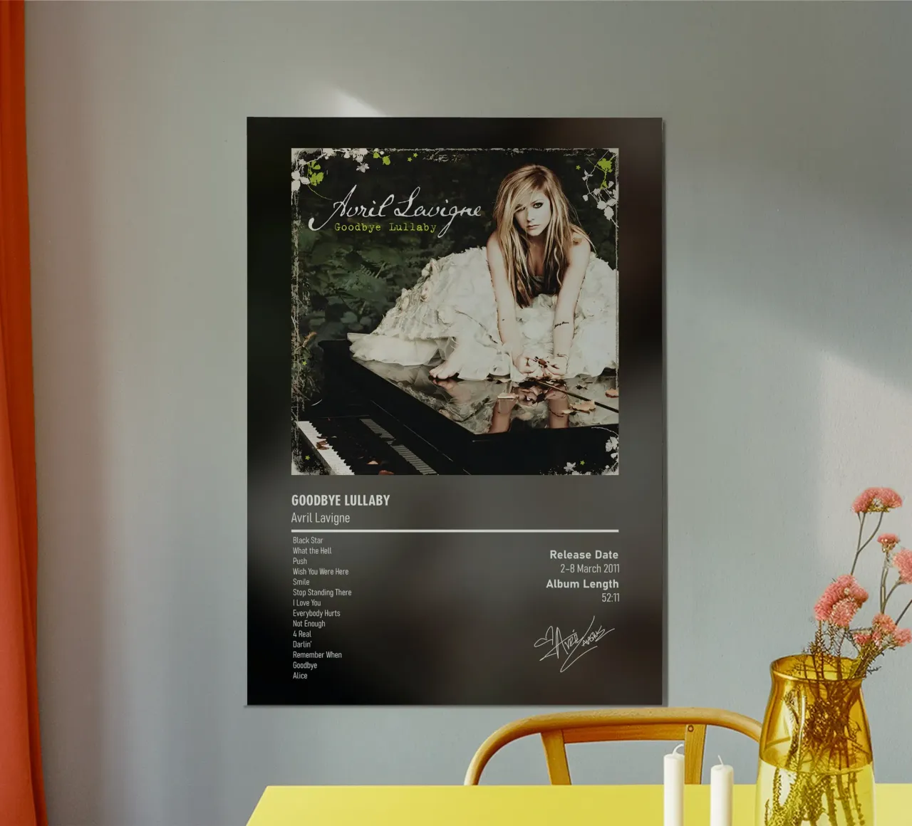Goodbye Lullaby By Avril Lavigne poster by DGUnder