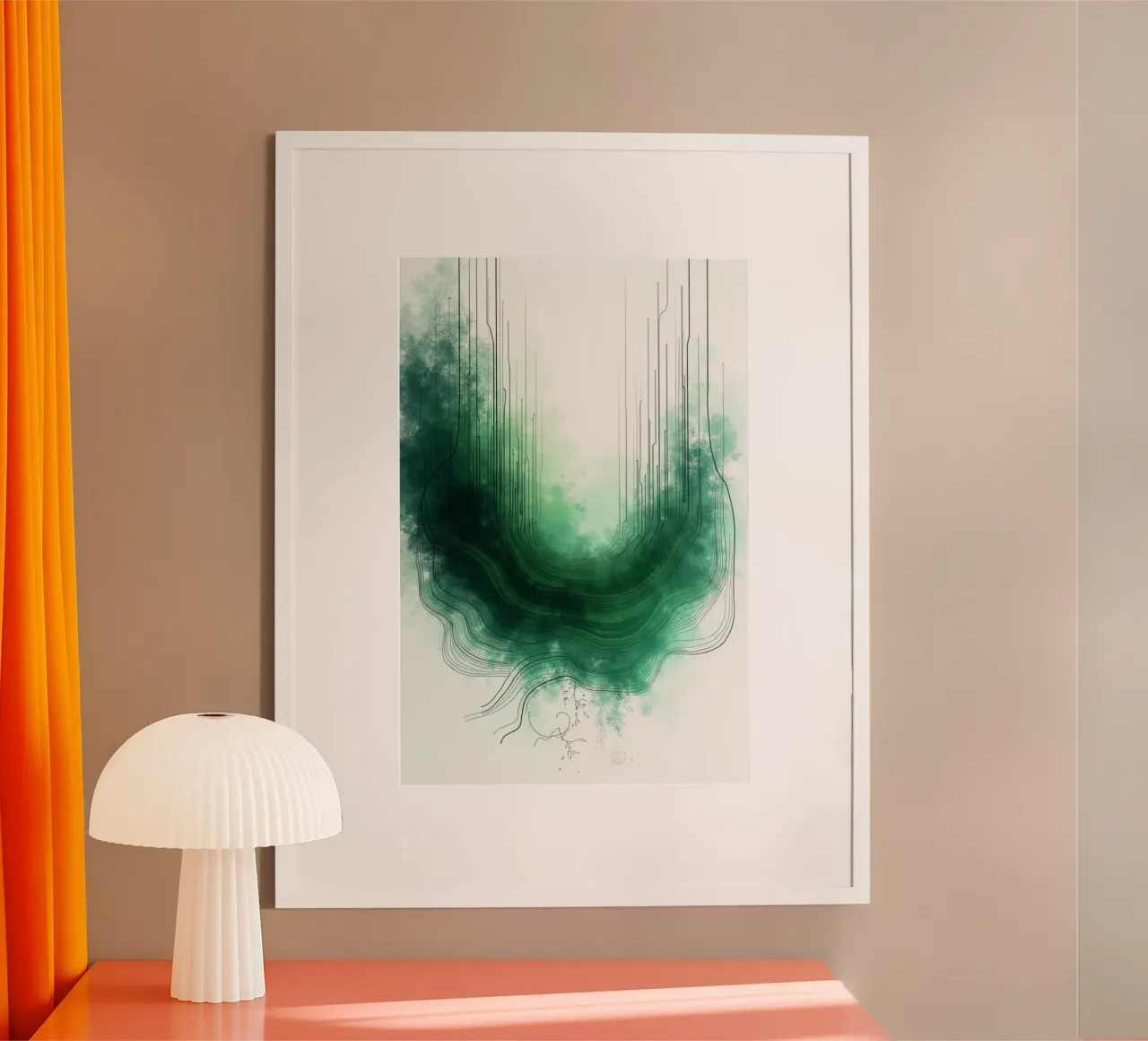 Nature 2 poster with aluminum frame by Dustlight Atelier