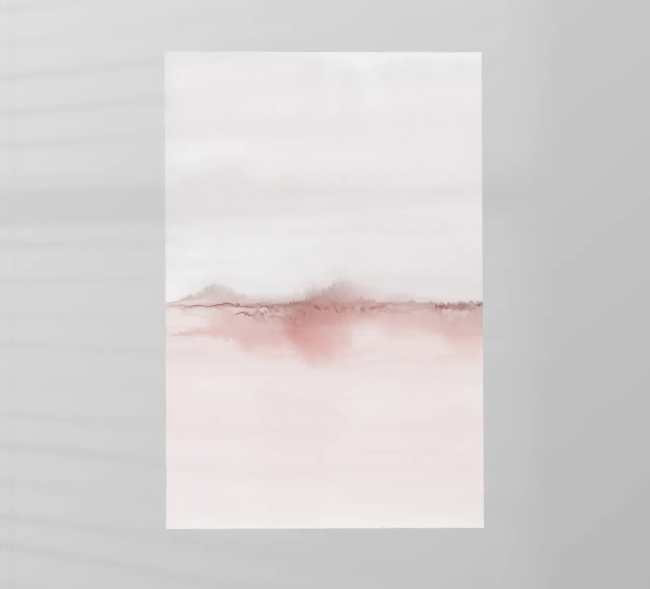 Dittico minimalista di paesaggi rosa e grigi 1/2 pellicola backlit da NouveauPrints