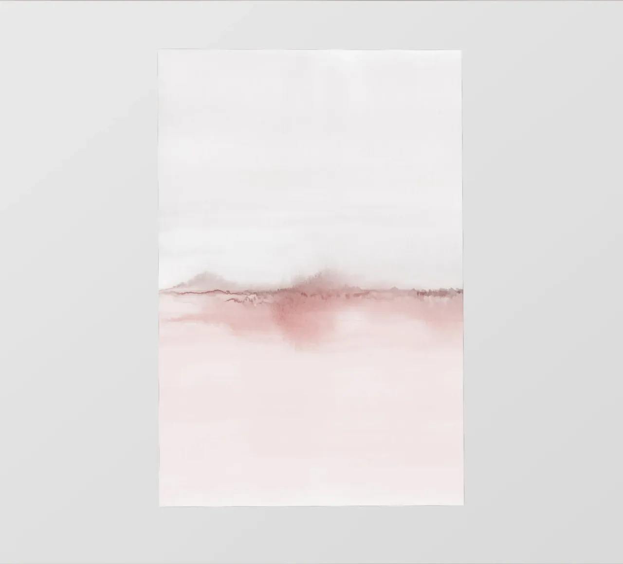 Dittico minimalista di paesaggi rosa e grigi 1/2 pellicola backlit da NouveauPrints