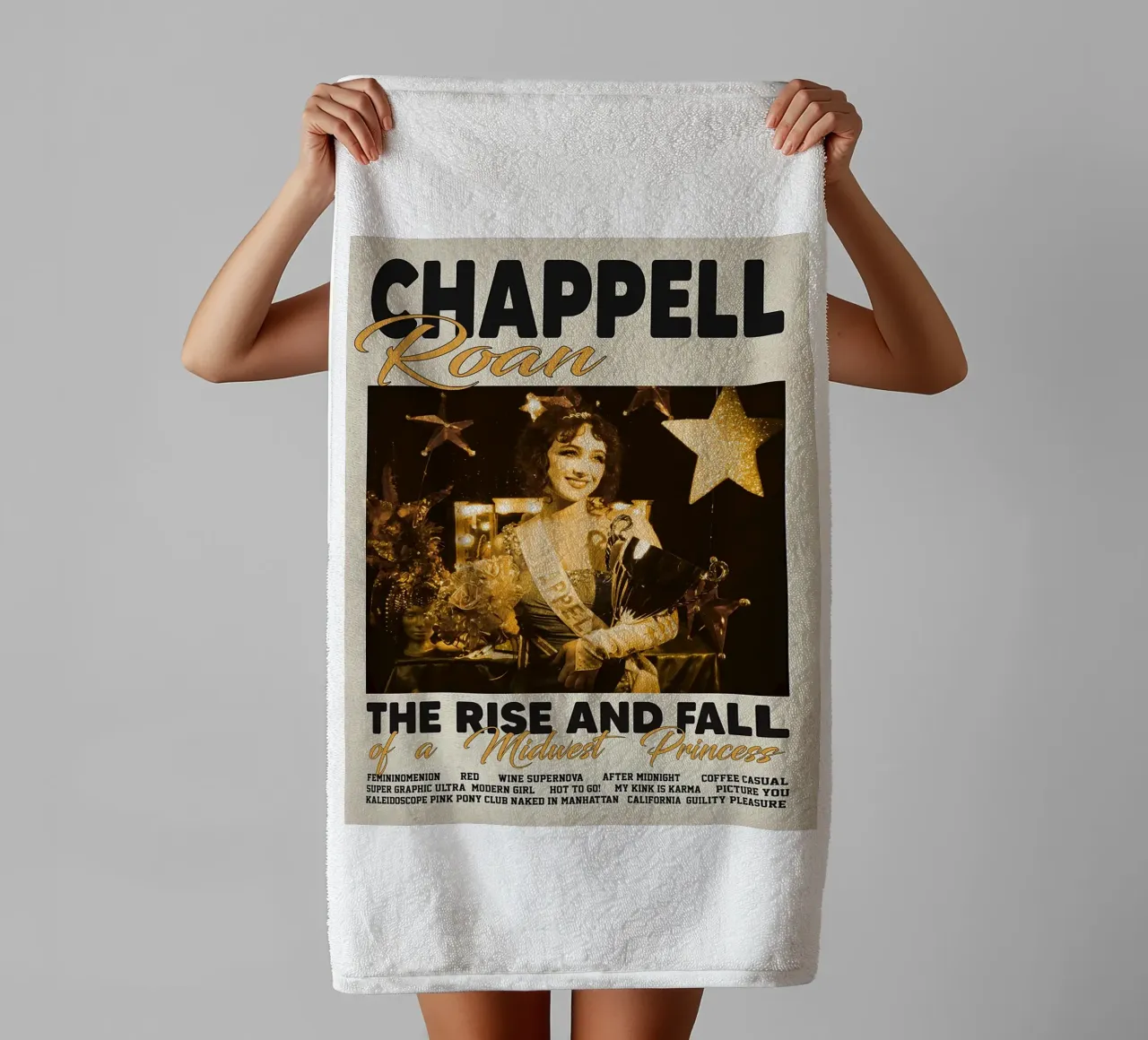 L'ascesa e la caduta di Chappell Roan asciugamano da bagno da ardala guller