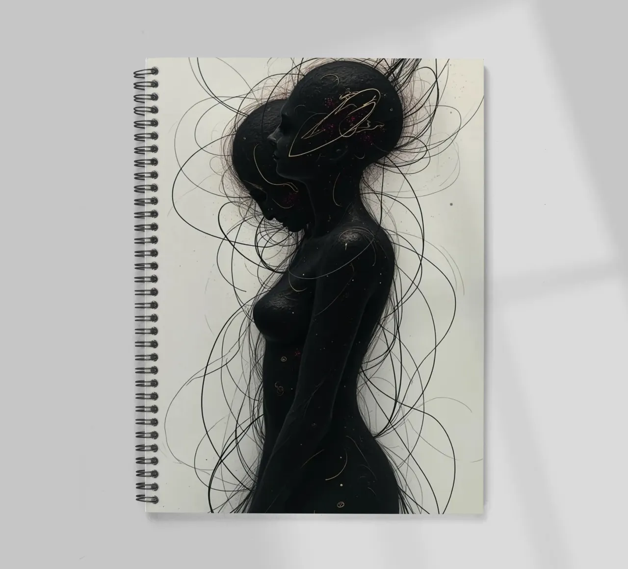 Exasperated spiral notebook by Dustlight Atelier