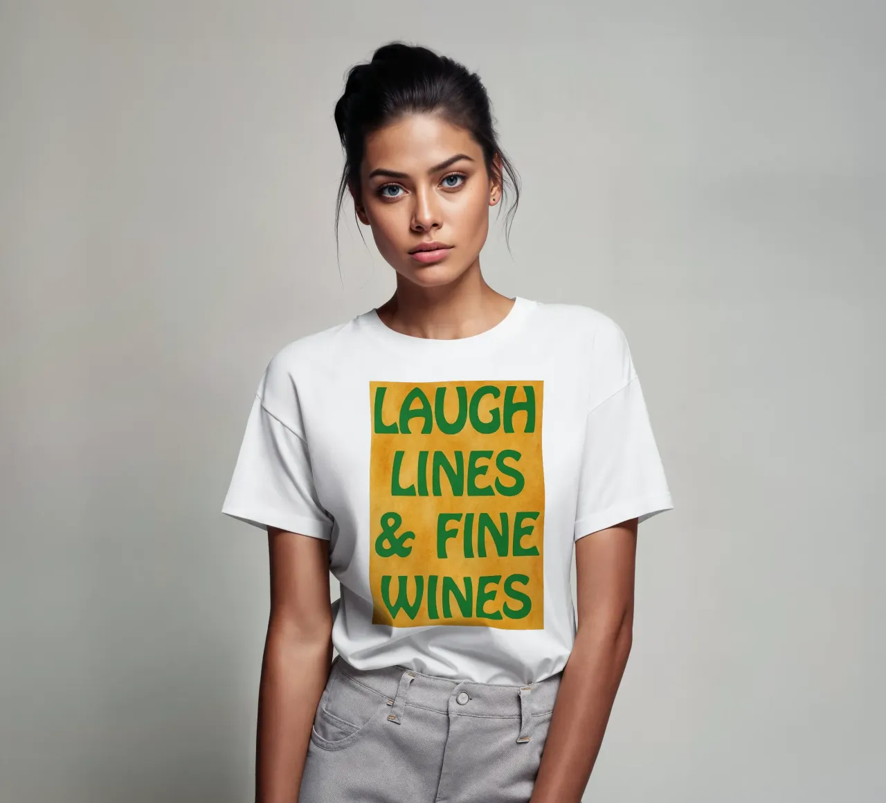 linee di risate vini pregiati t-shirt da Britania