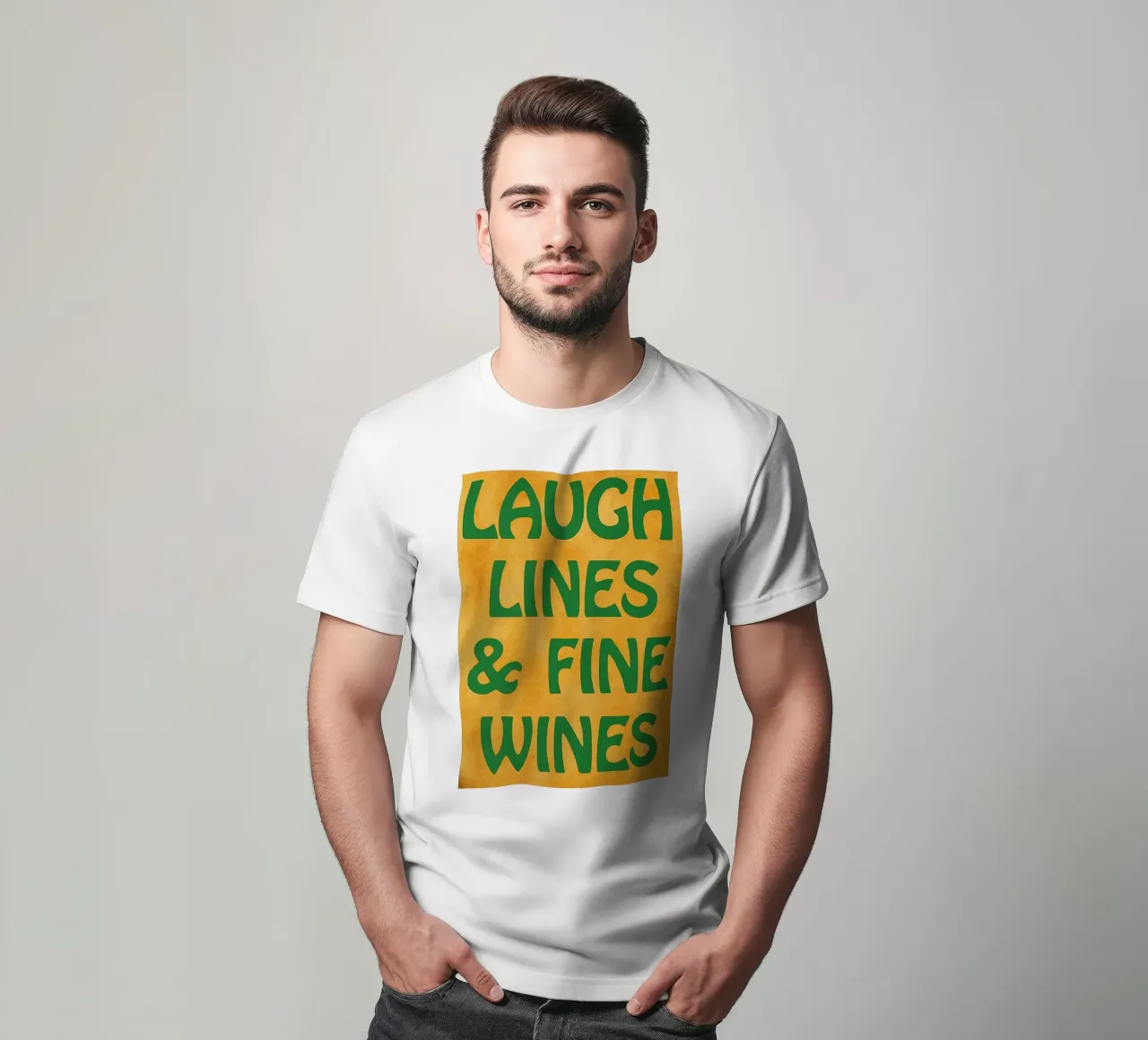 linee di risate vini pregiati t-shirt da Britania