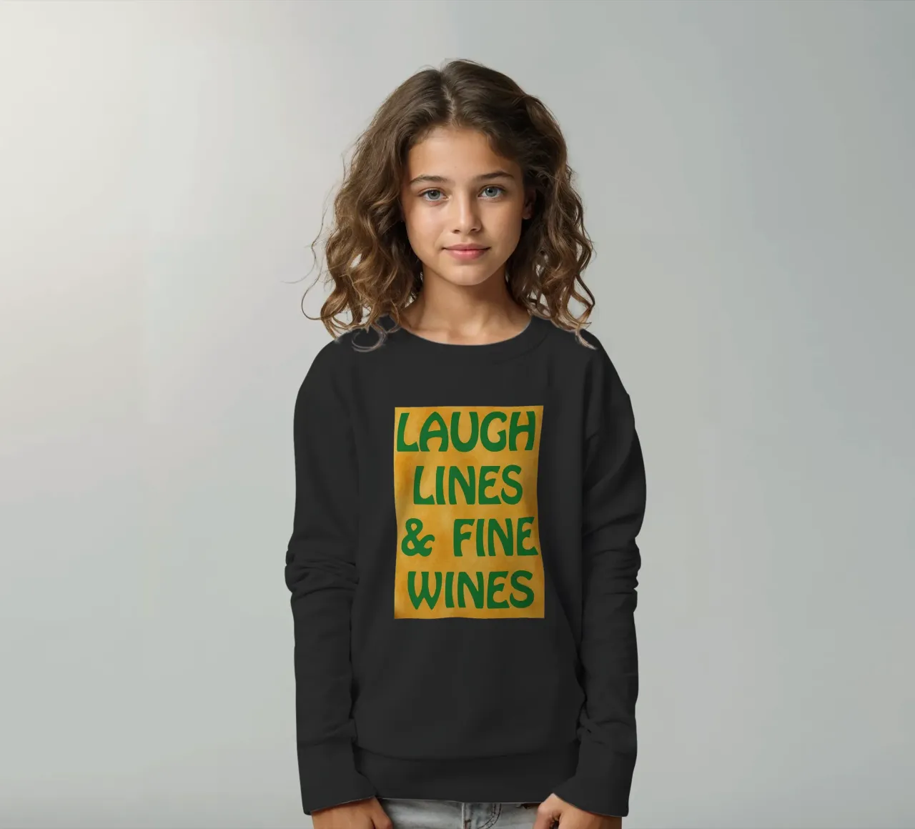 linee di risate vini pregiati felpa bambino da Britania