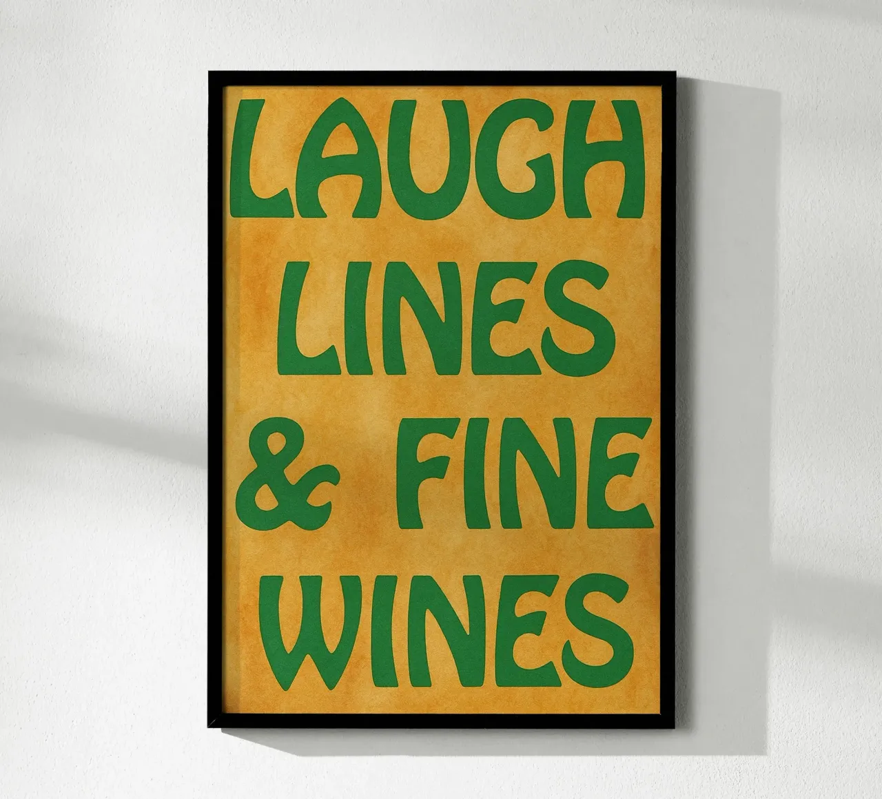 linee di risate vini pregiati poster da Britania