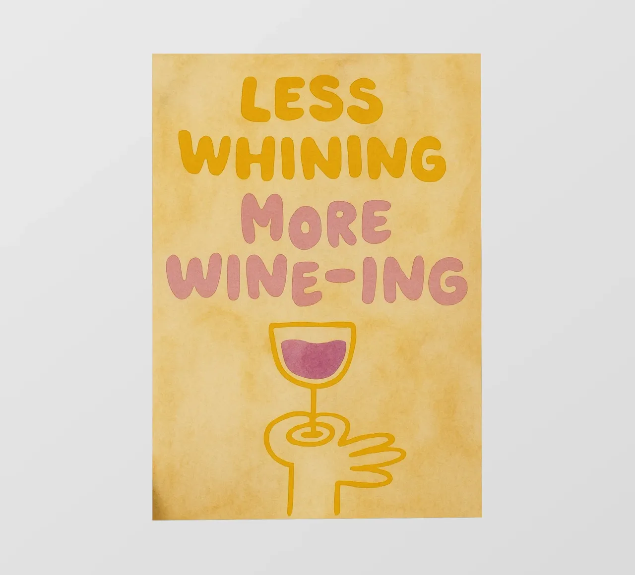 meno piagnistei più vino telo in pvc da Britania