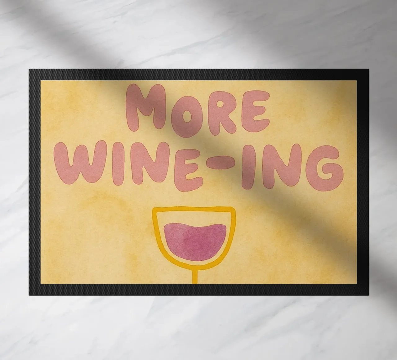 meno piagnistei più vino zerbino da Britania