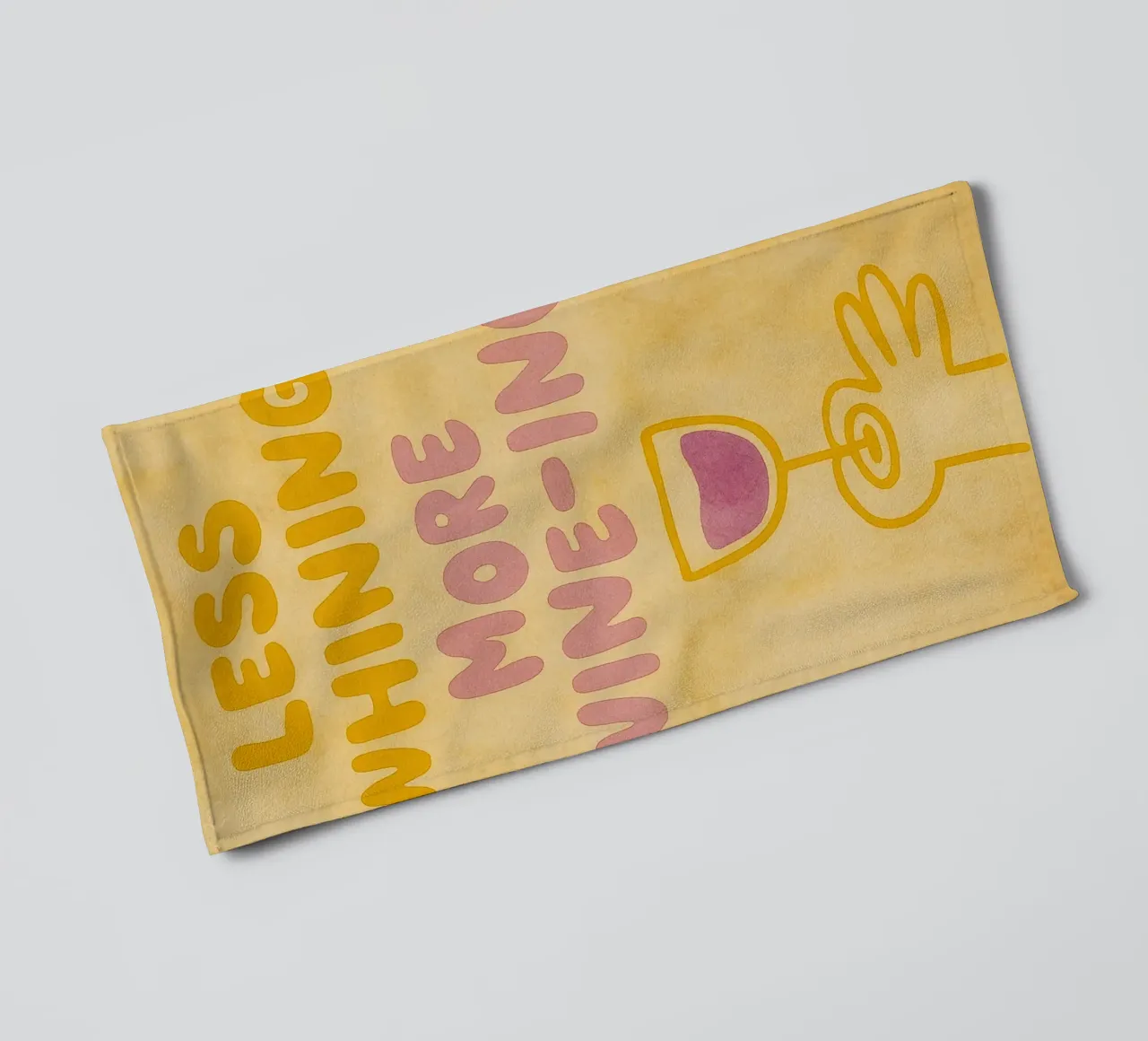 less whining more wine ing towel by Britania
