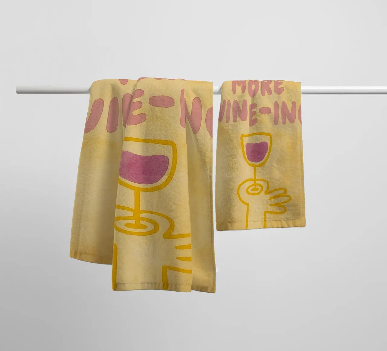 less whining more wine ing towel by Britania