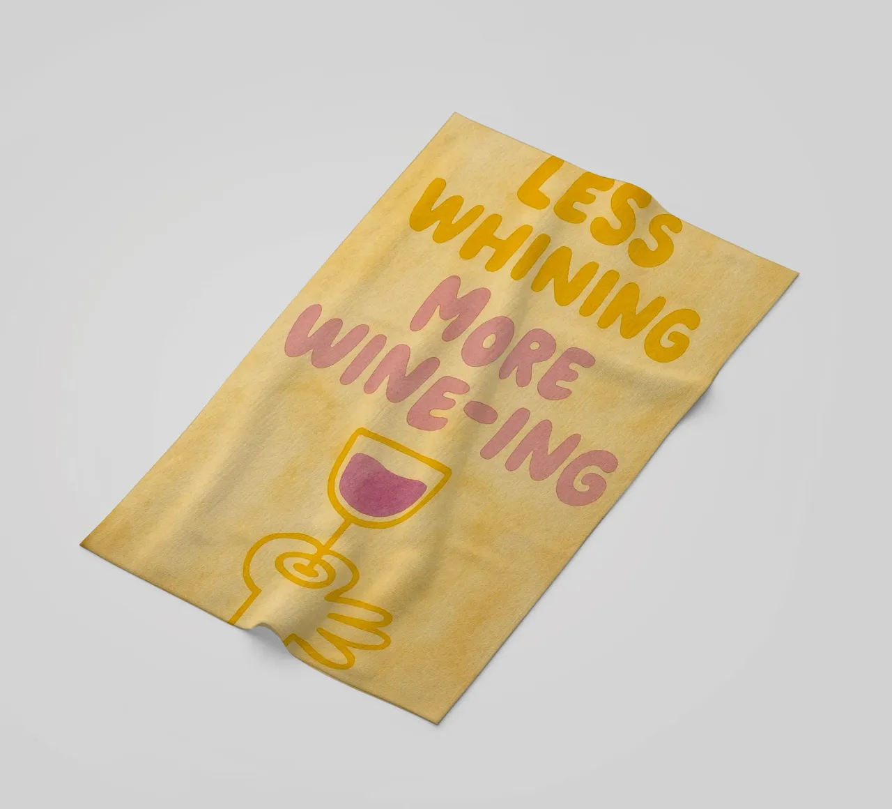 meno piagnistei più vino telo mare da Britania