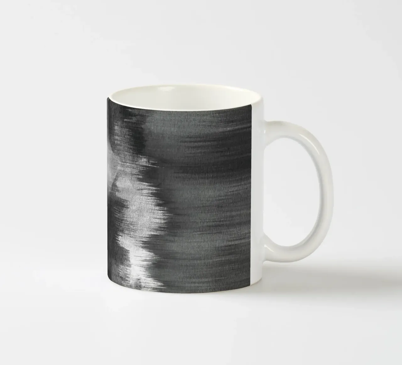 Pennellate di acquerello nero tazza in ceramica da NouveauPrints