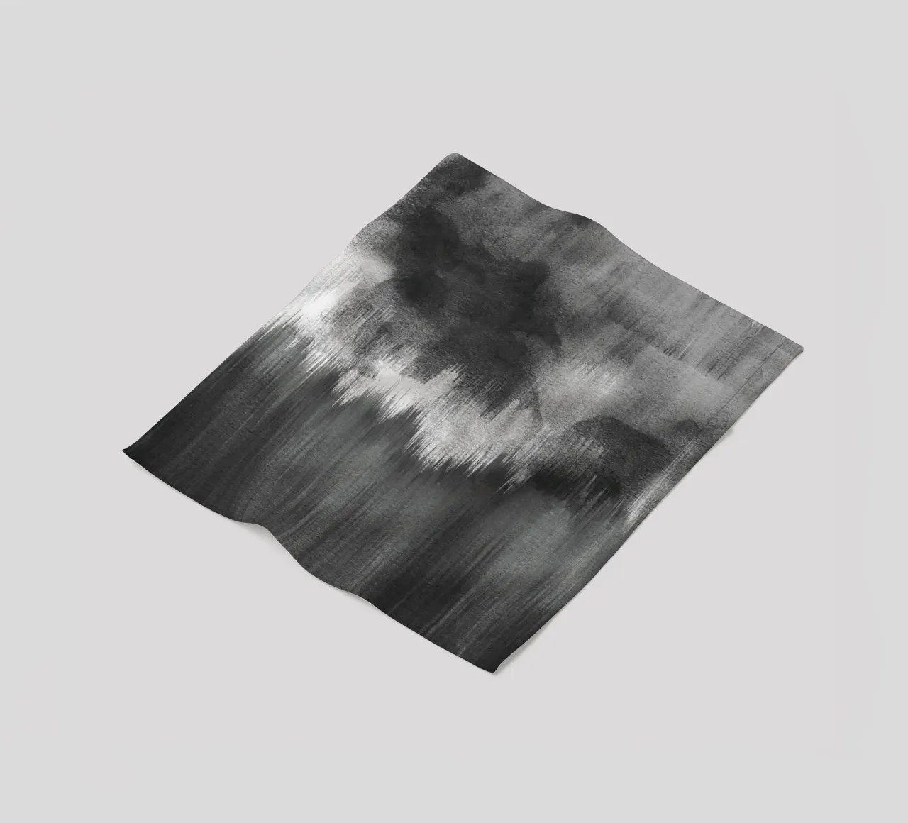 Pennellate di acquerello nero coperta in pile da NouveauPrints
