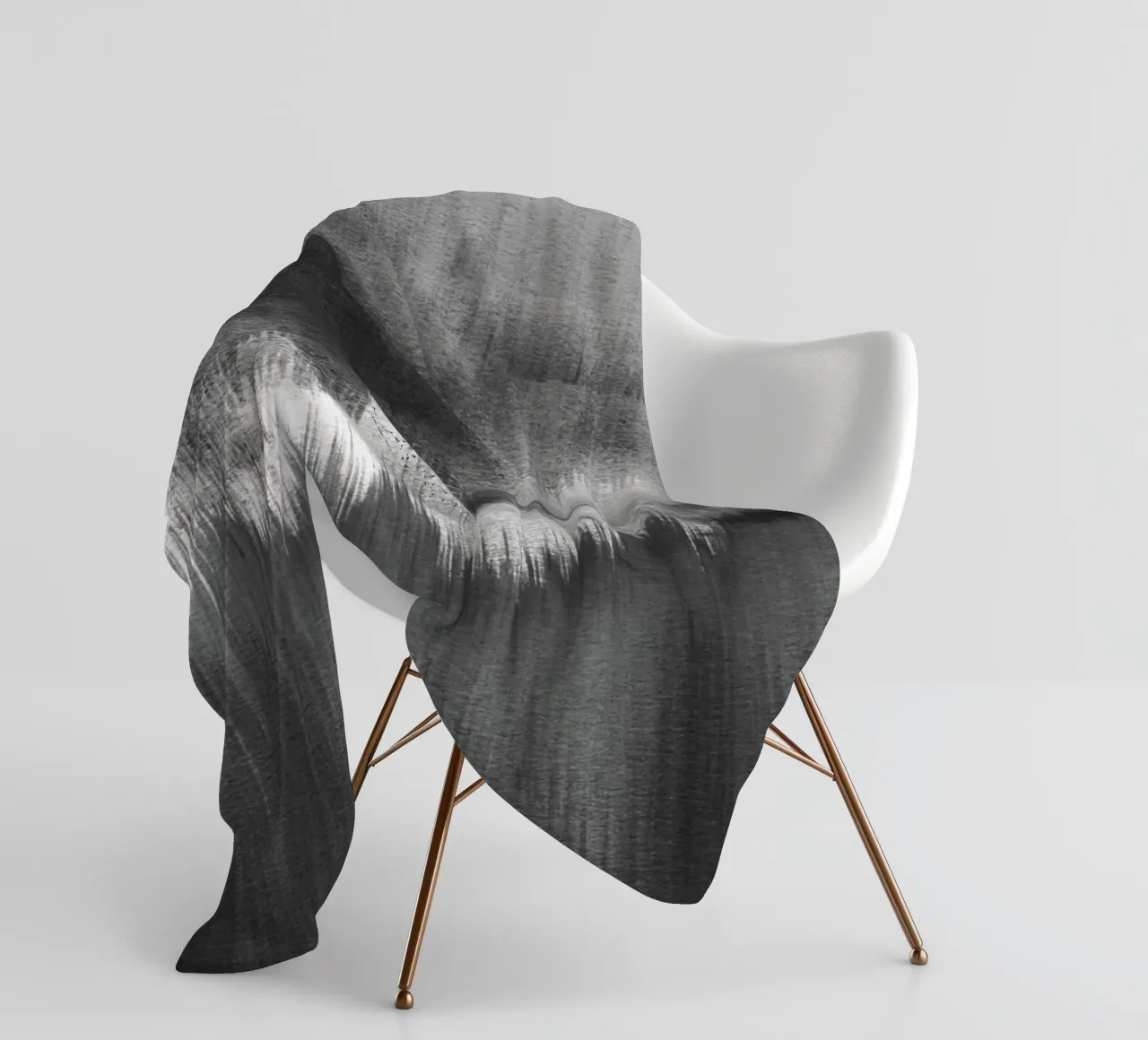 Pennellate di acquerello nero coperta in pile da NouveauPrints