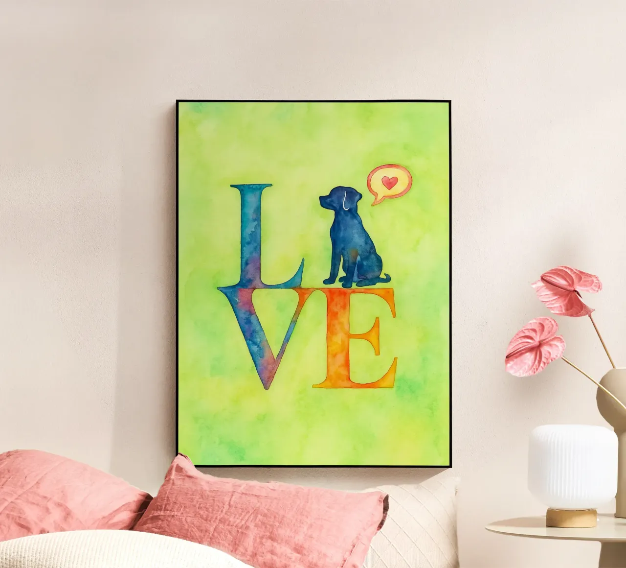 Cane d'amore plexiglass da Britania