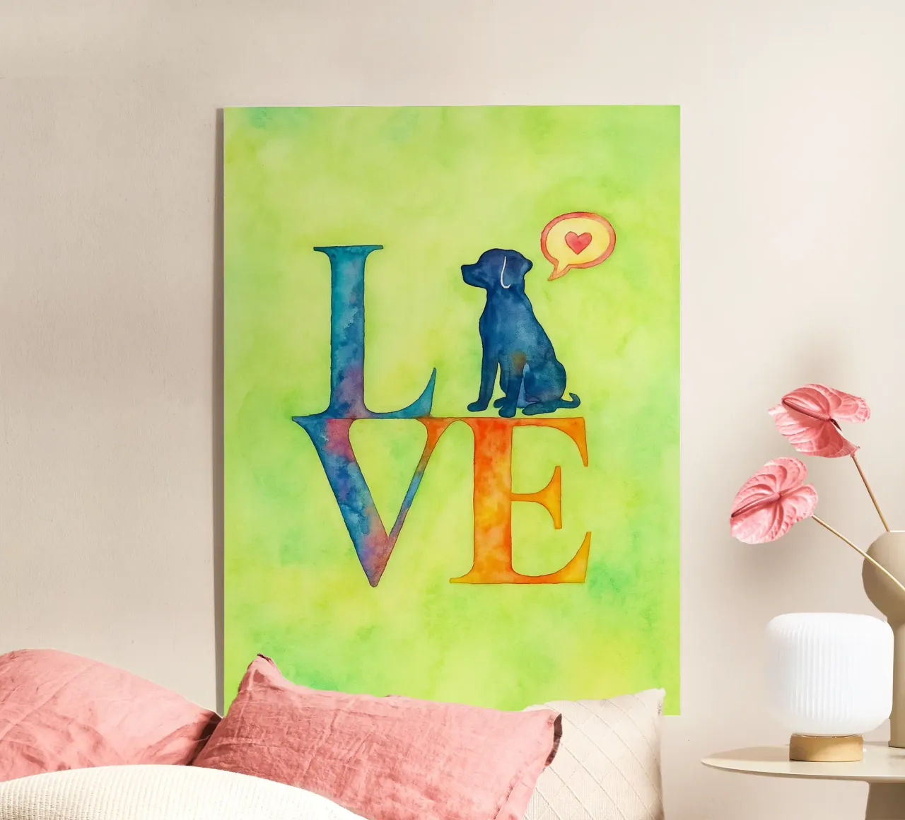 Cane d'amore plexiglass da Britania