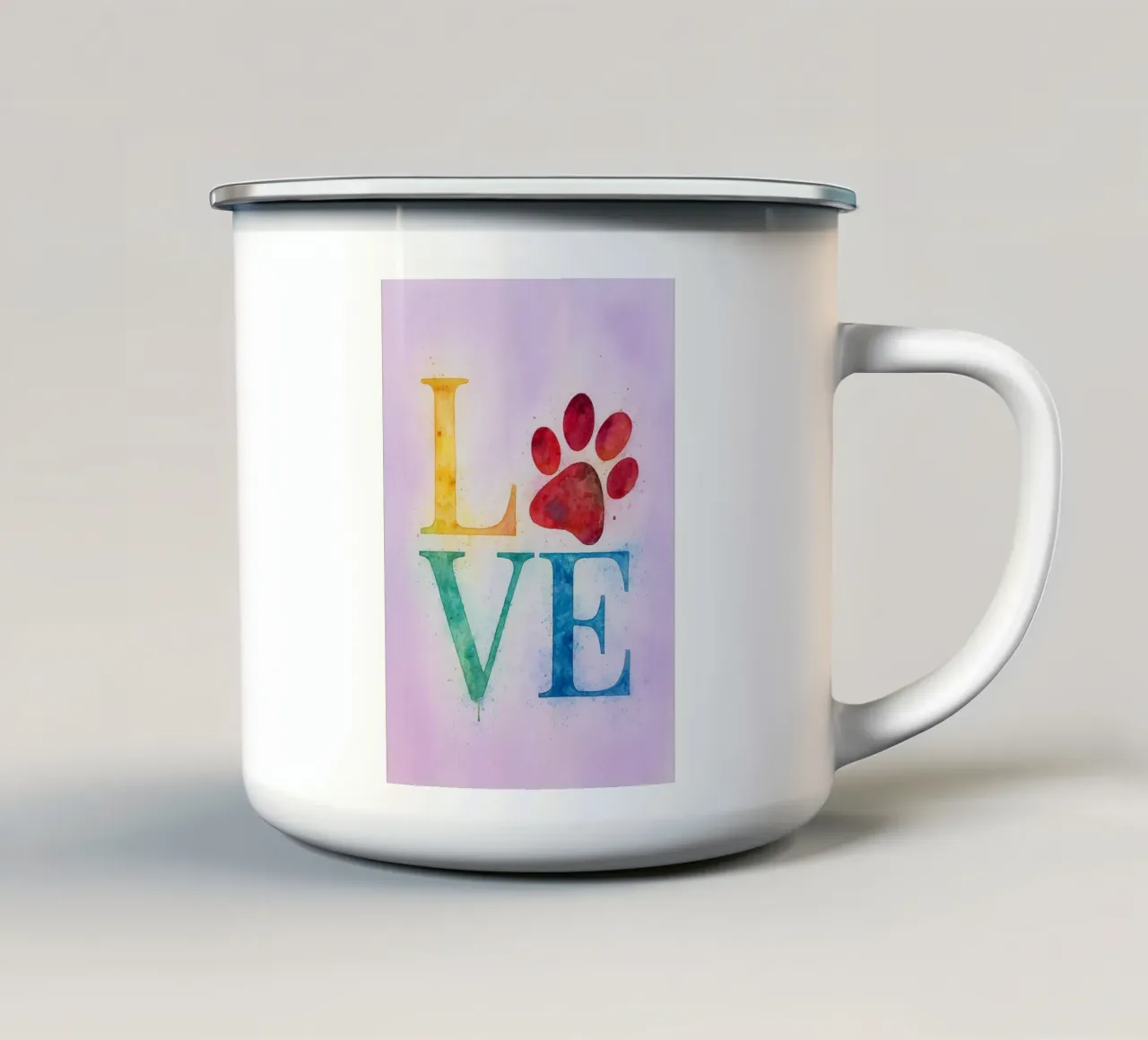 amore pavone tazza in smalto da Britania