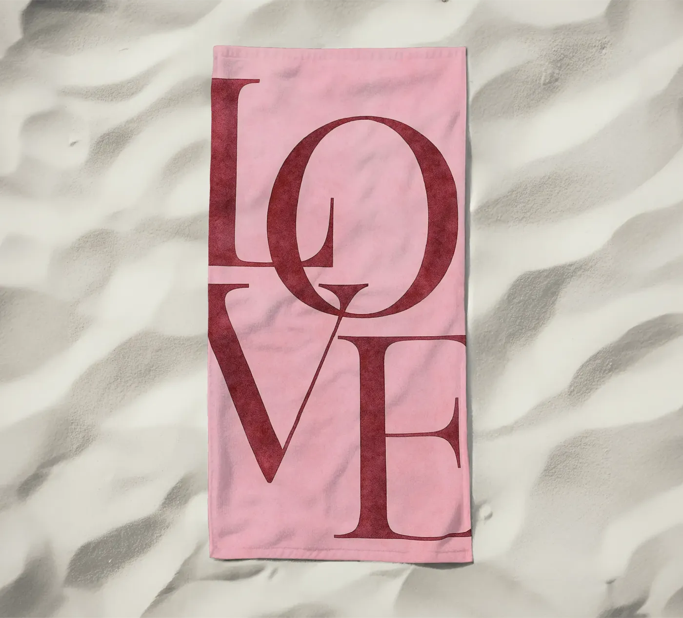 love beach towel by Britania
