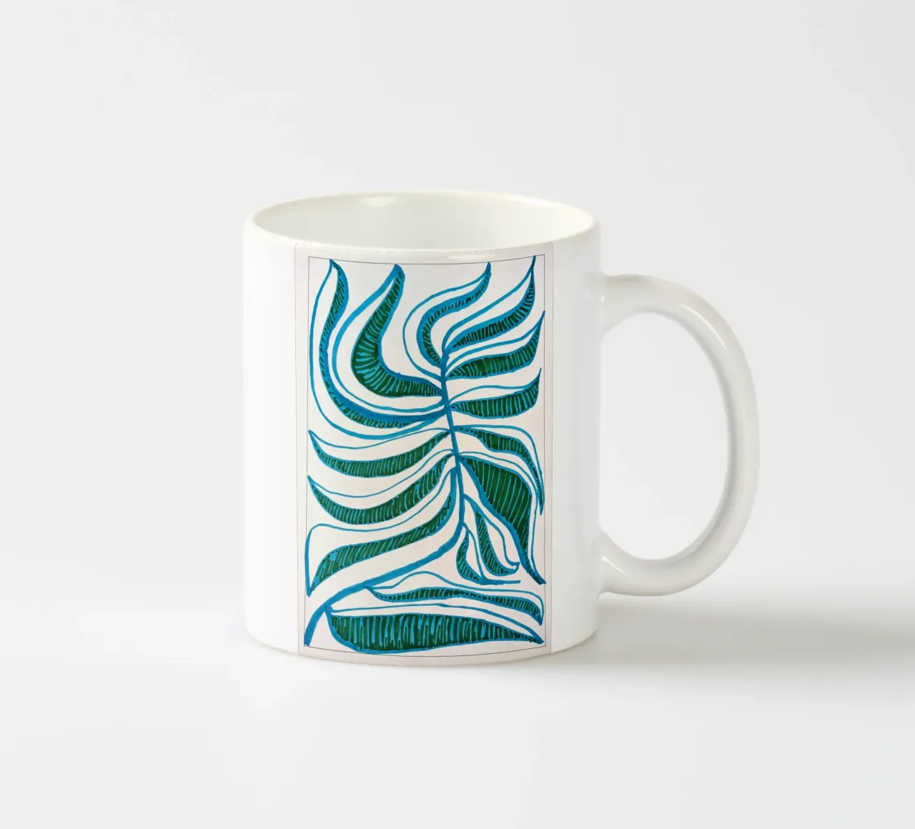 Blue Leaf 1 tazza in ceramica da sum2proveDesign