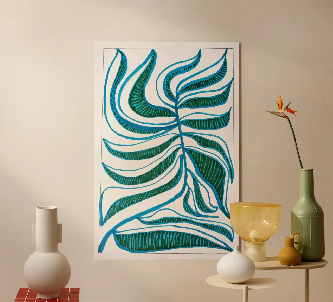 Blue Leaf 1 plexiglass da sum2proveDesign