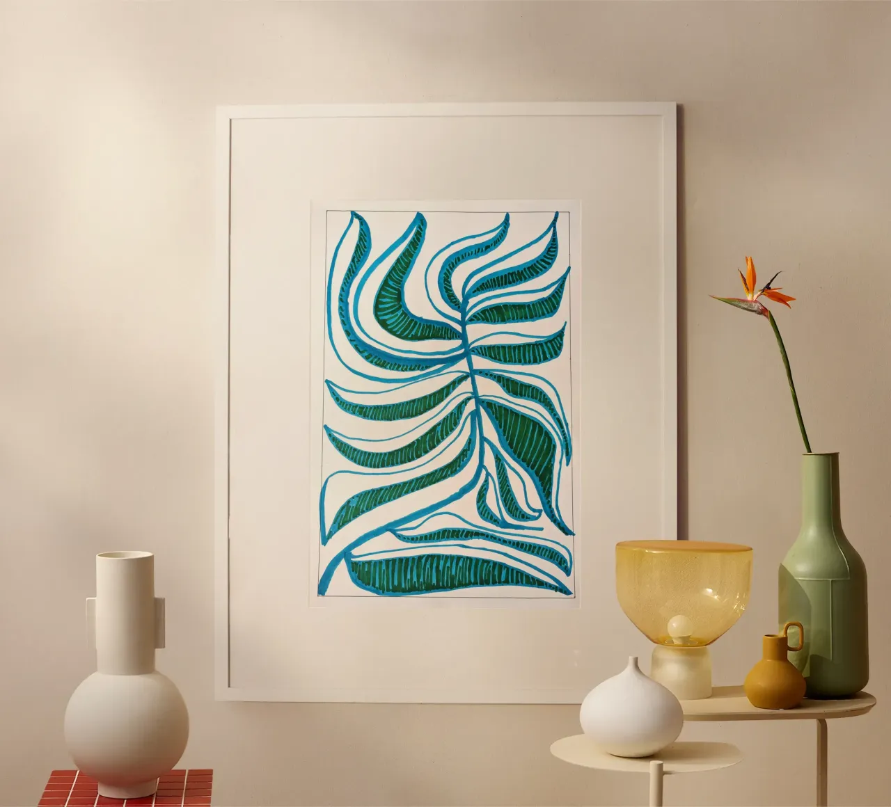 Blue Leaf 1 poster da sum2proveDesign