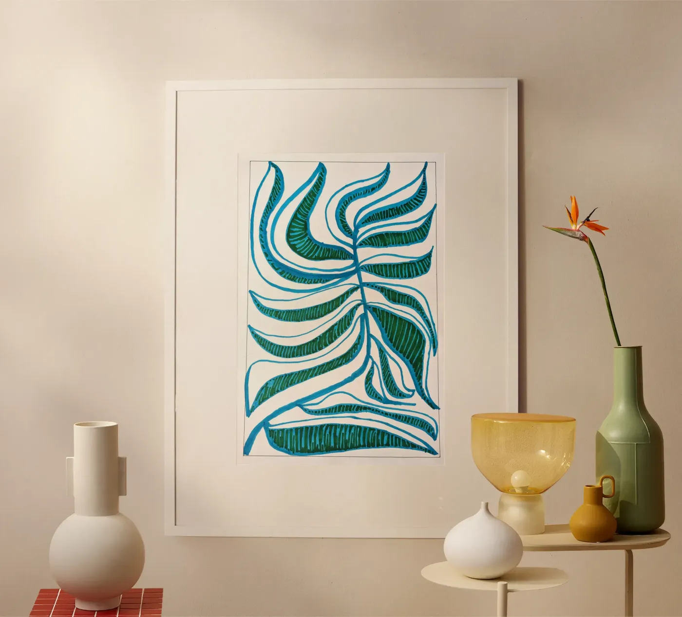 Blue Leaf 1 poster da sum2proveDesign