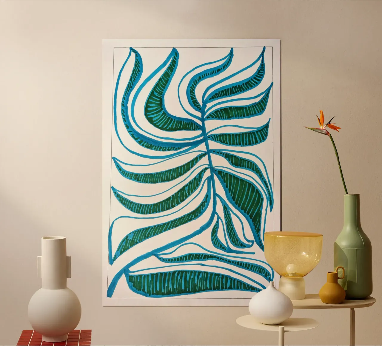 Blue Leaf 1 poster da sum2proveDesign