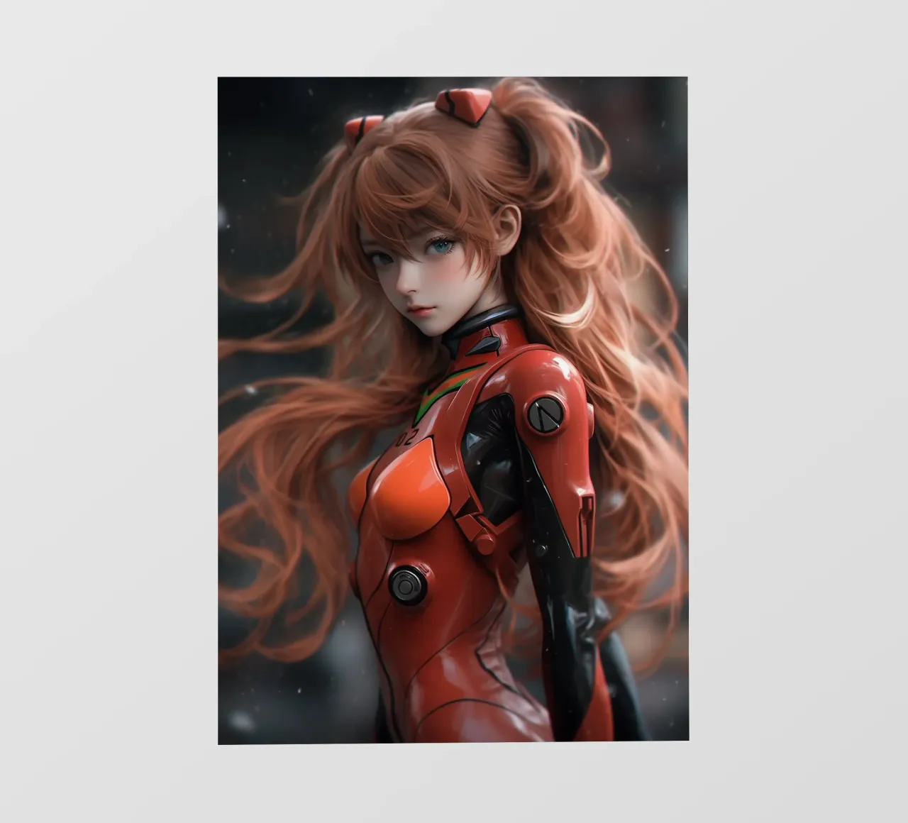 Asuka Langley Soryu Neon Genesis Evangelion pellicola backlit da Fleur de Lys