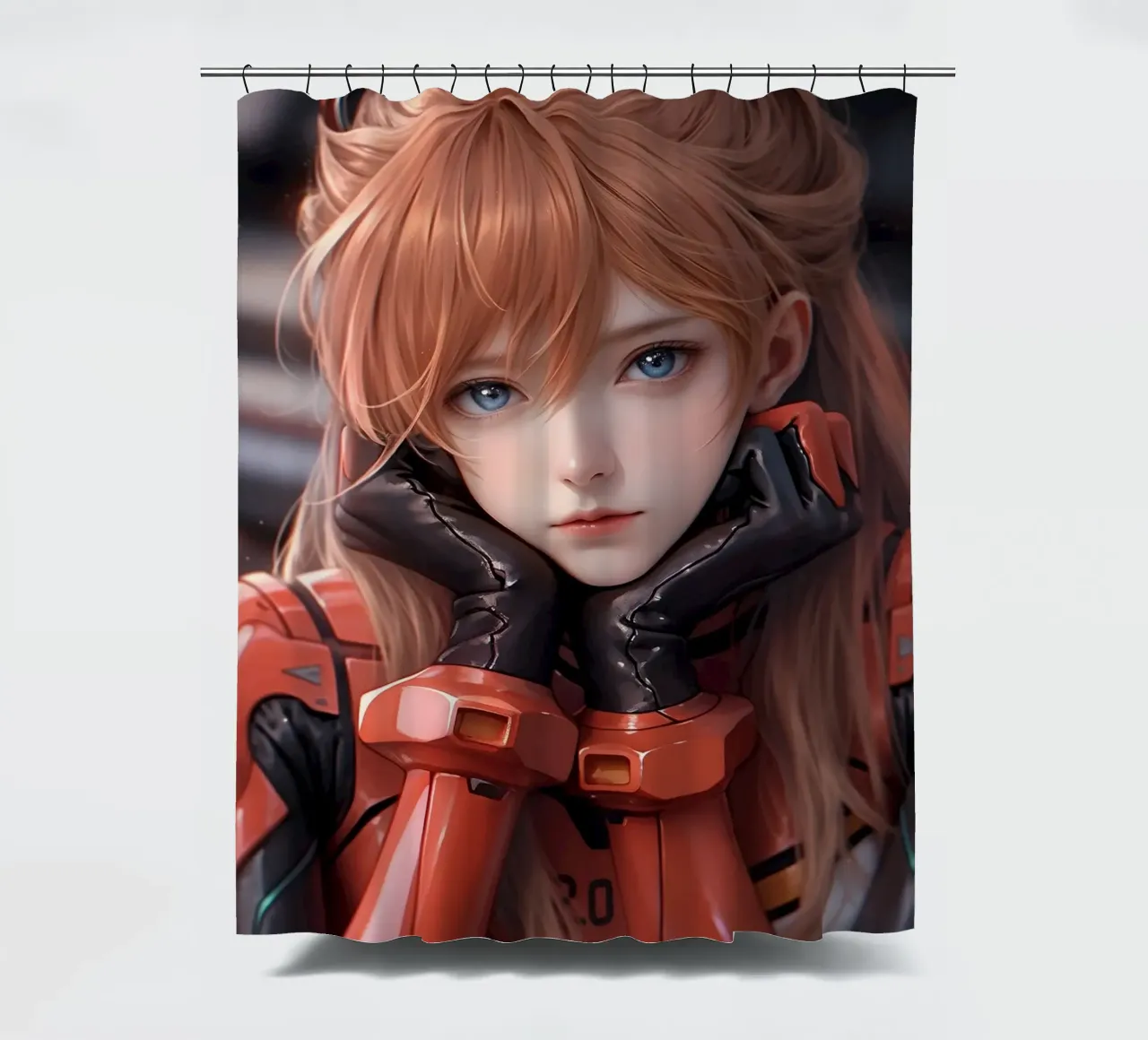 Asuka Langley Soryu Neon Genesis Evangelion tenda da doccia da Fleur de Lys