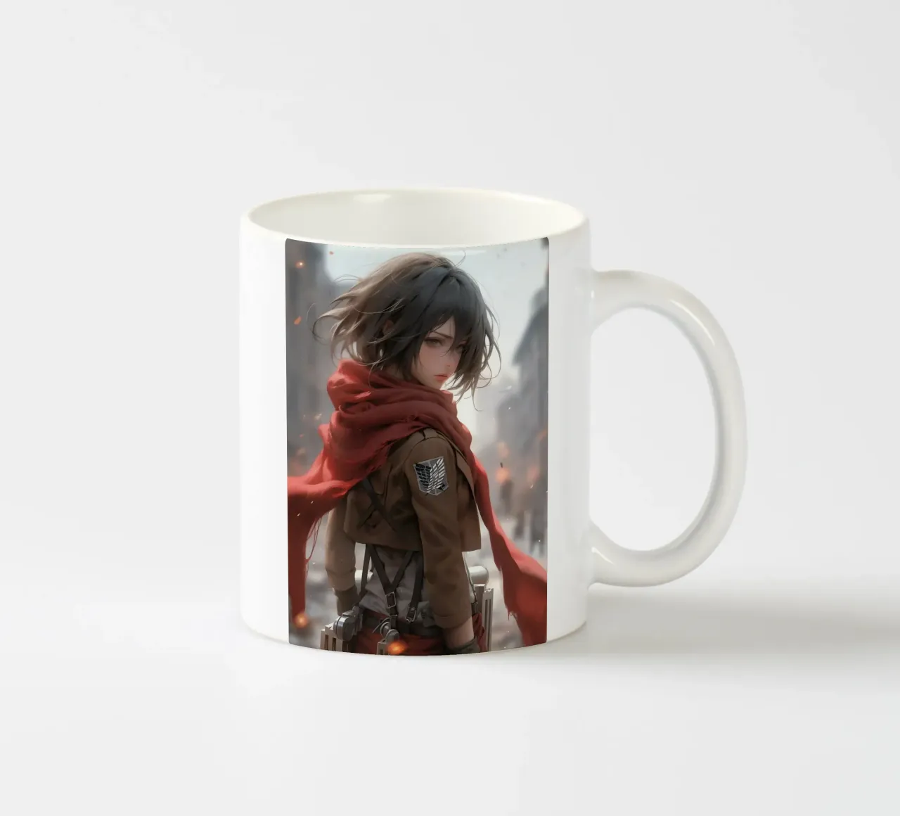 Mikasa Ackerman Attacco su Titano tazza in ceramica da Fleur de Lys