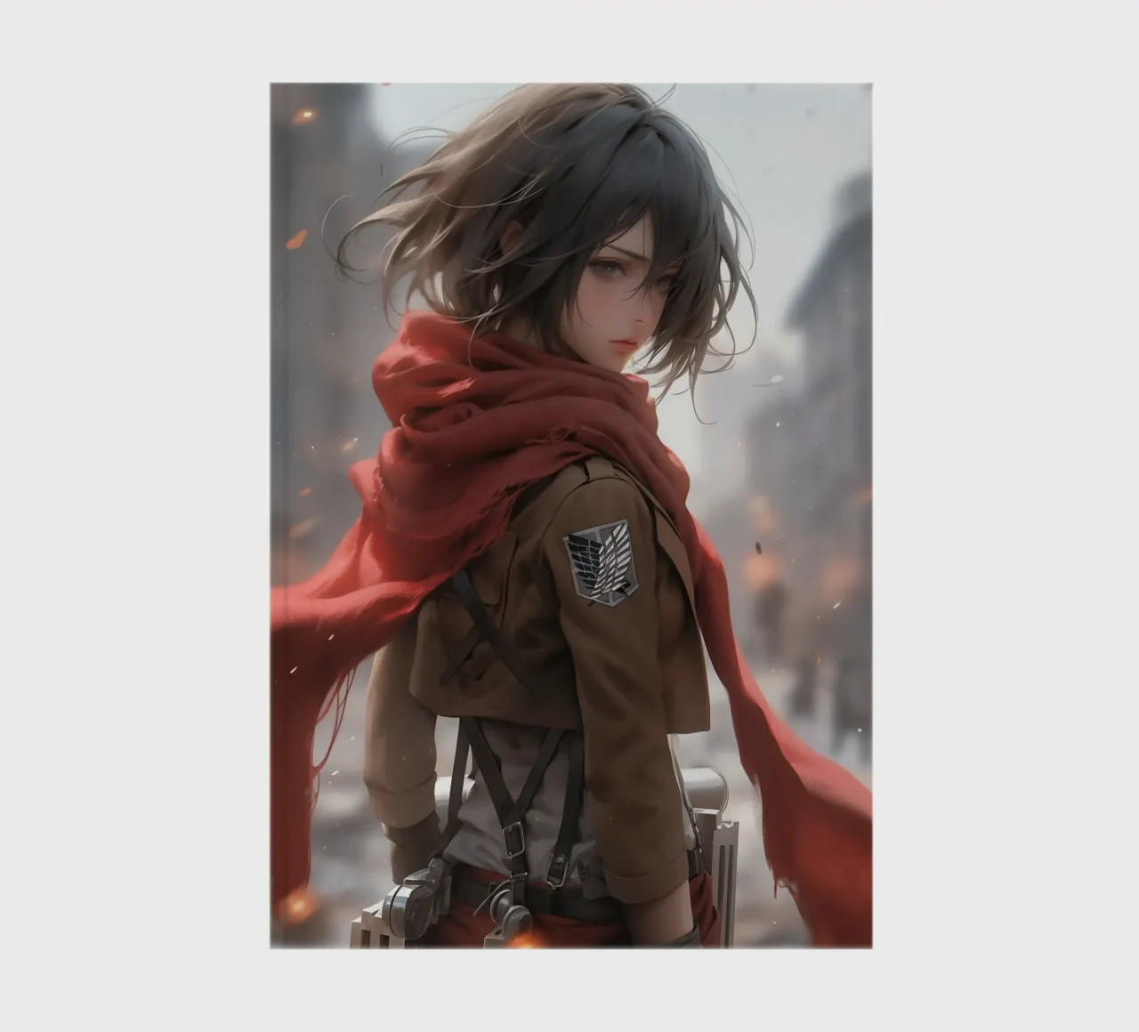 Mikasa Ackerman Attack on Titan notebook by Fleur de Lys