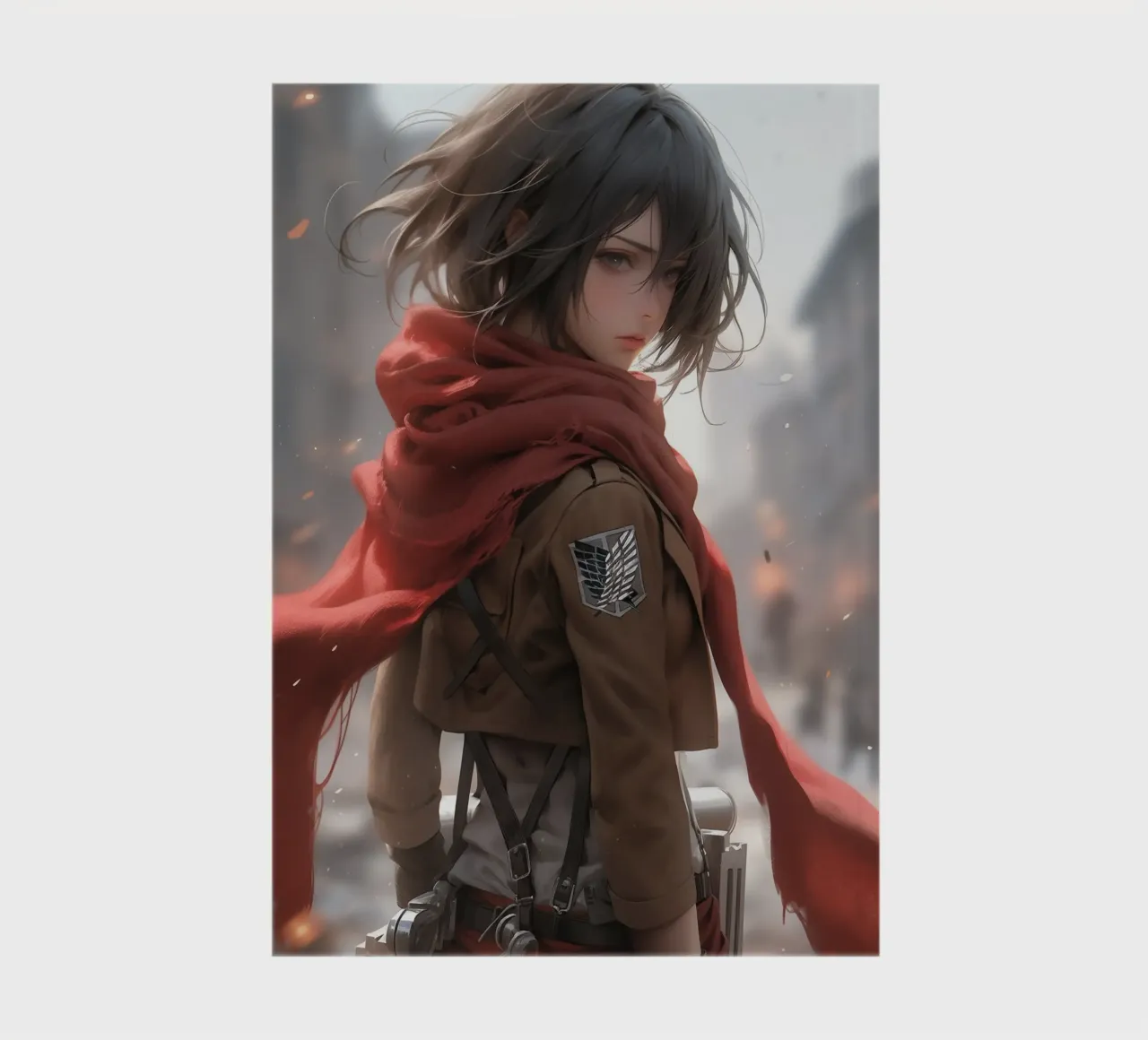 Mikasa Ackerman Attack on Titan notebook by Fleur de Lys