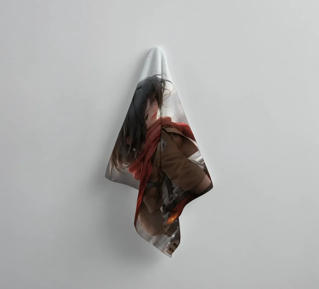 Mikasa Ackerman Attack on Titan towel by Fleur de Lys