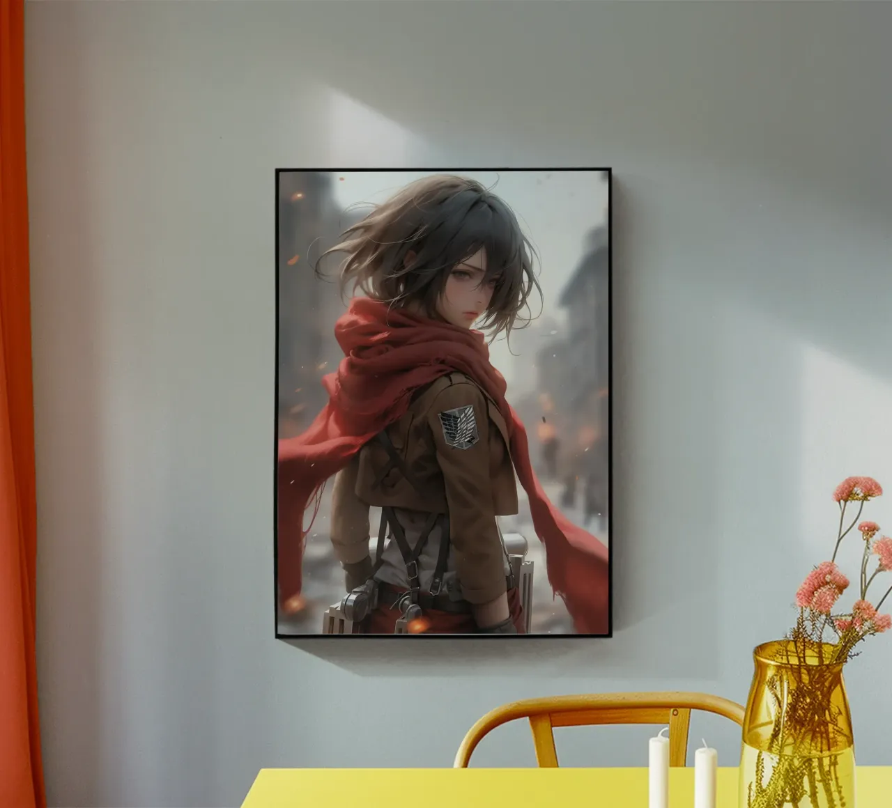 Mikasa Ackerman Attack on Titan metacrilato de Fleur de Lys