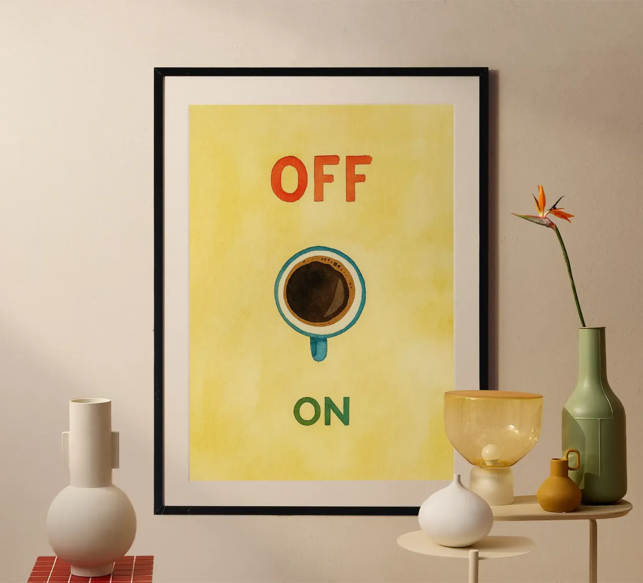 on off caffè poster da Britania