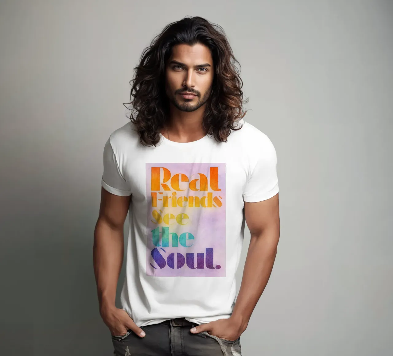 I veri amici vedono l'anima t-shirt da Britania