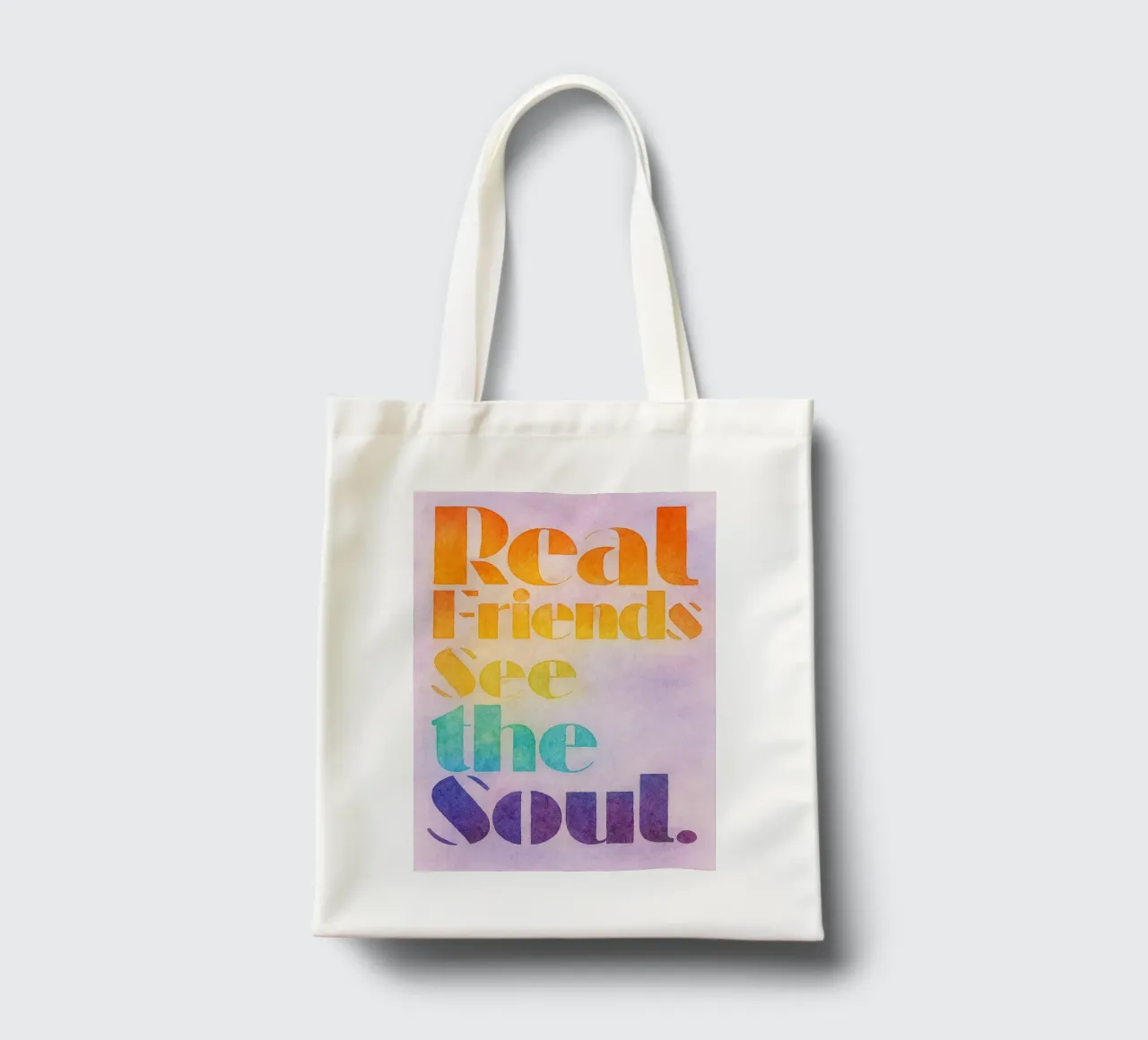 Real Friends see the Soul tote bag by Britania